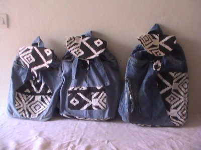 sac écologique en tissu jeans recyclé